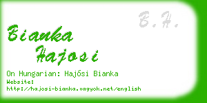 bianka hajosi business card